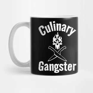 Culinary Gangster - Chef Knives & Flaming Skull Mug